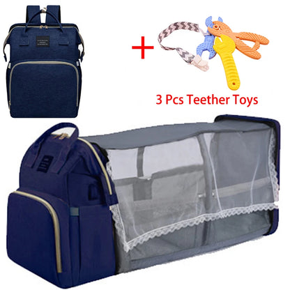 Folding  Baby Backpack With Portable Crib