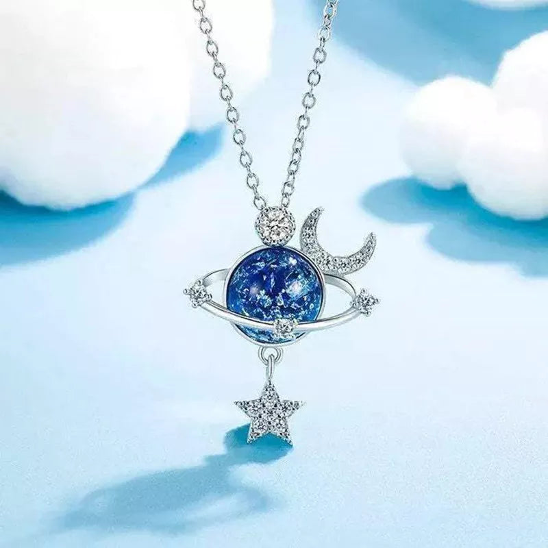 To My Daughter / Granddaughter Star Moon Pendant Necklace