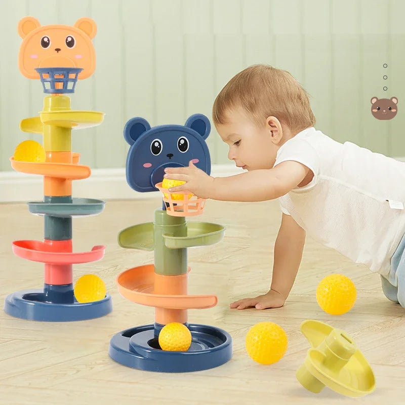 Montessori Track Rolling Ball  Sensory Toy