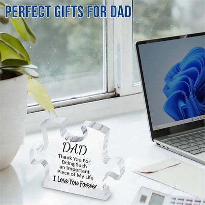 Dad Carving Puzzle Acrylic Plaque