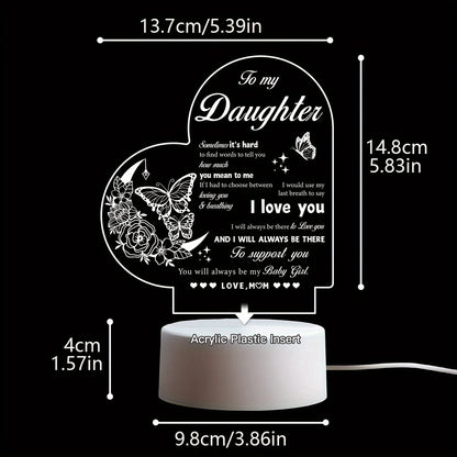 Daughter Acrylic LED Night Light