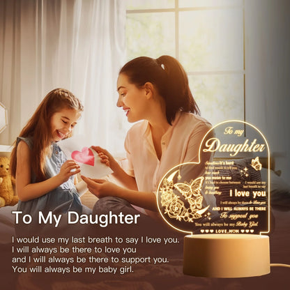 Daughter Acrylic LED Night Light