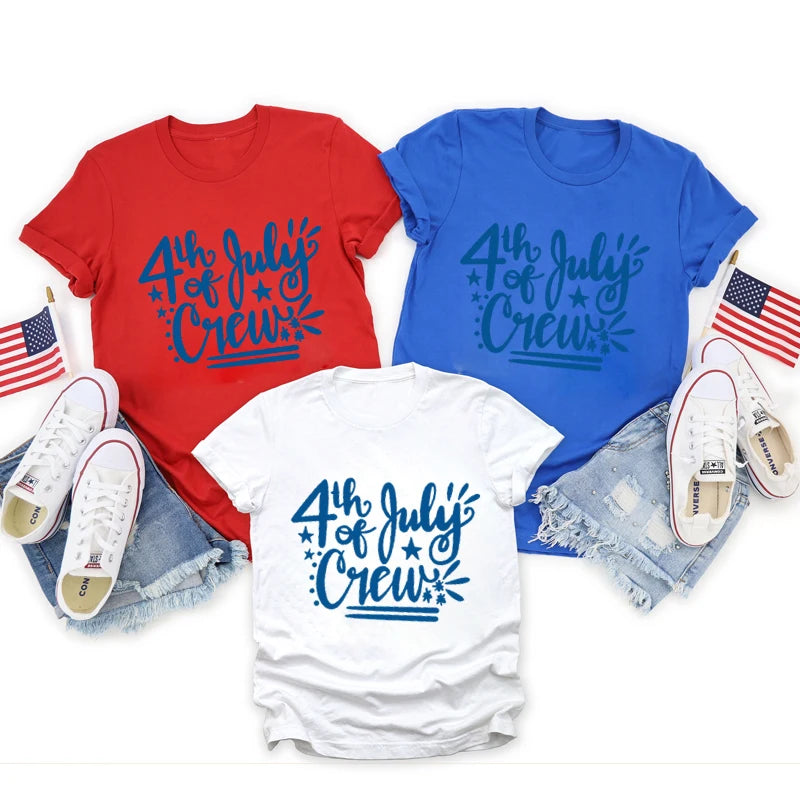 4th of July Crew Shirts