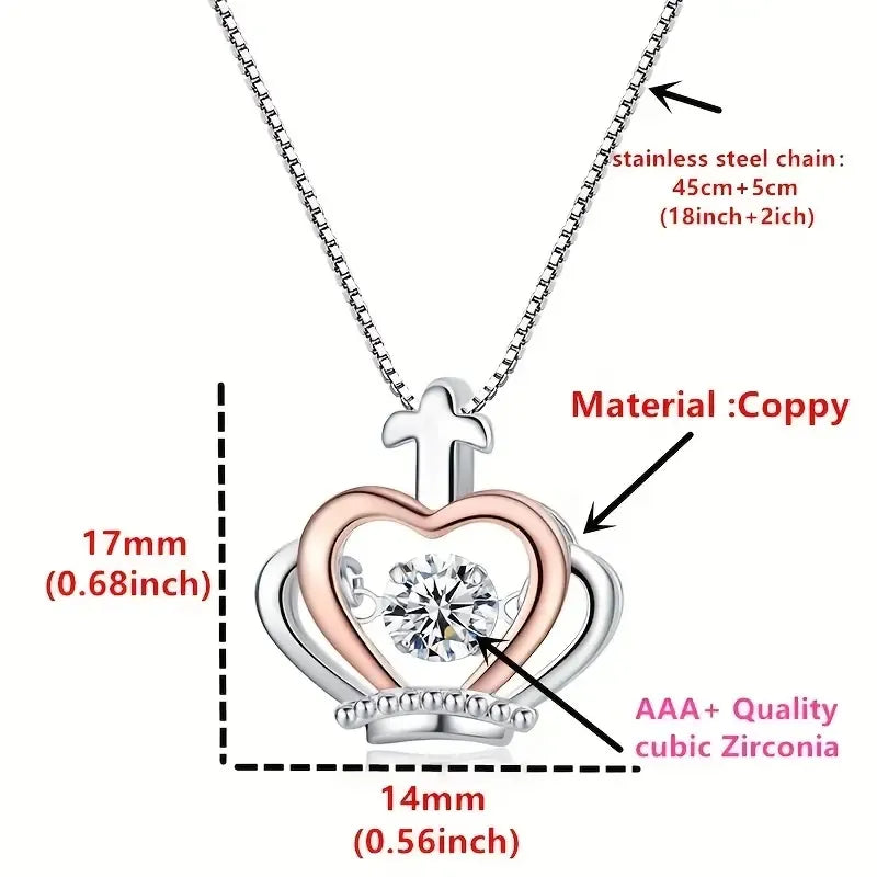 Trendy Crown  Pendant Necklace